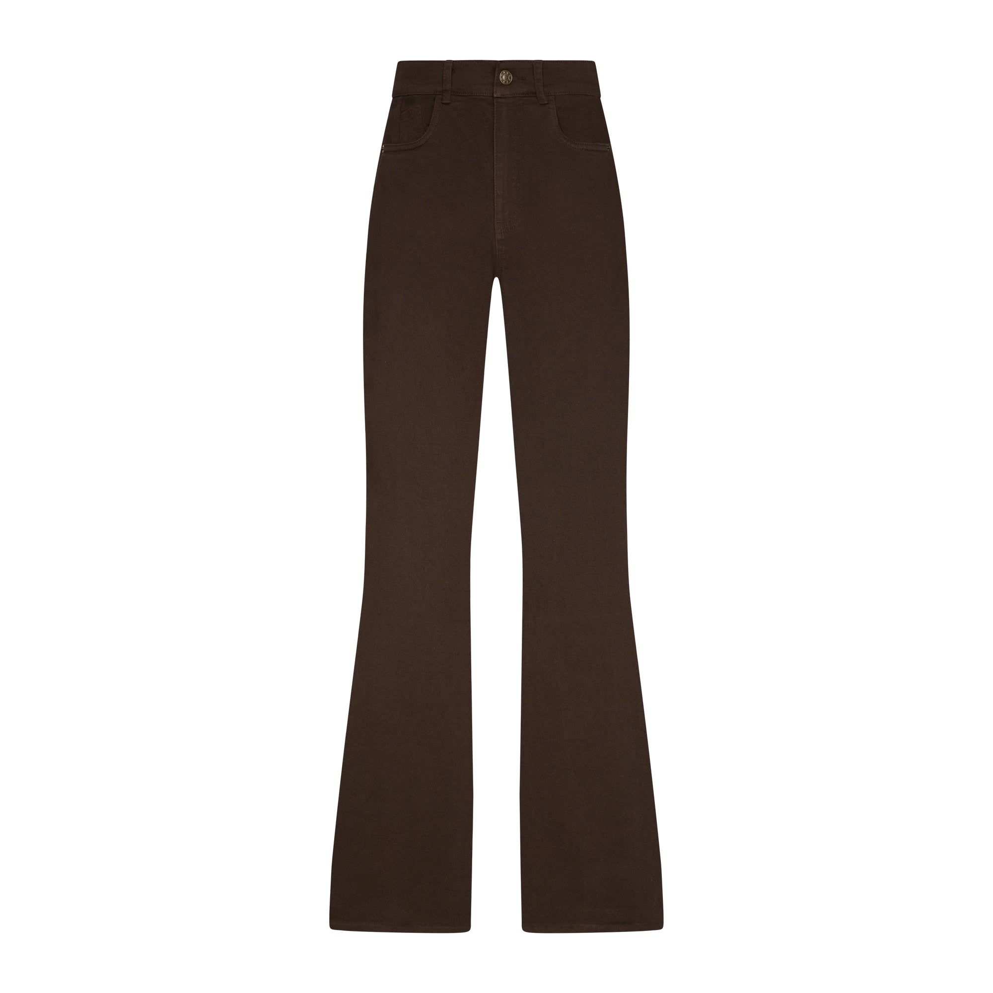 Oakleigh Flared Denim Pants with soft backpockets