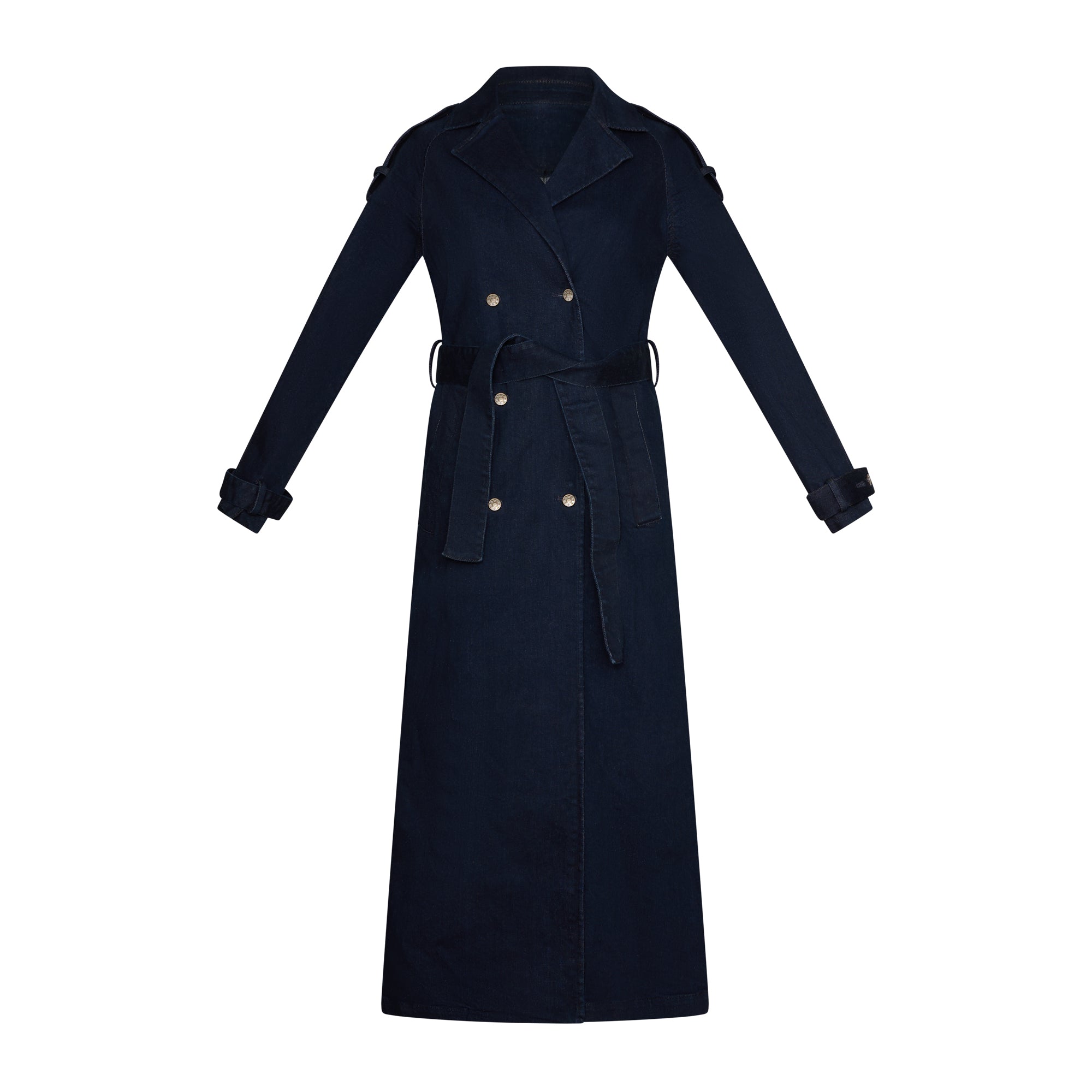 Ella Denim Trench Coat
