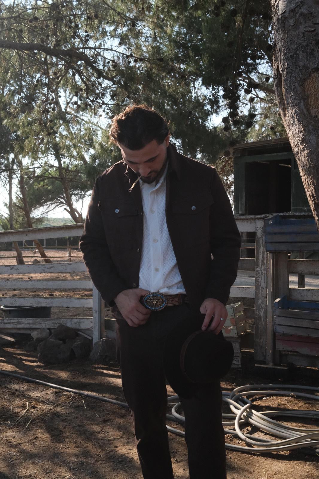 Oakleigh Denim Pants with single knit backpocket