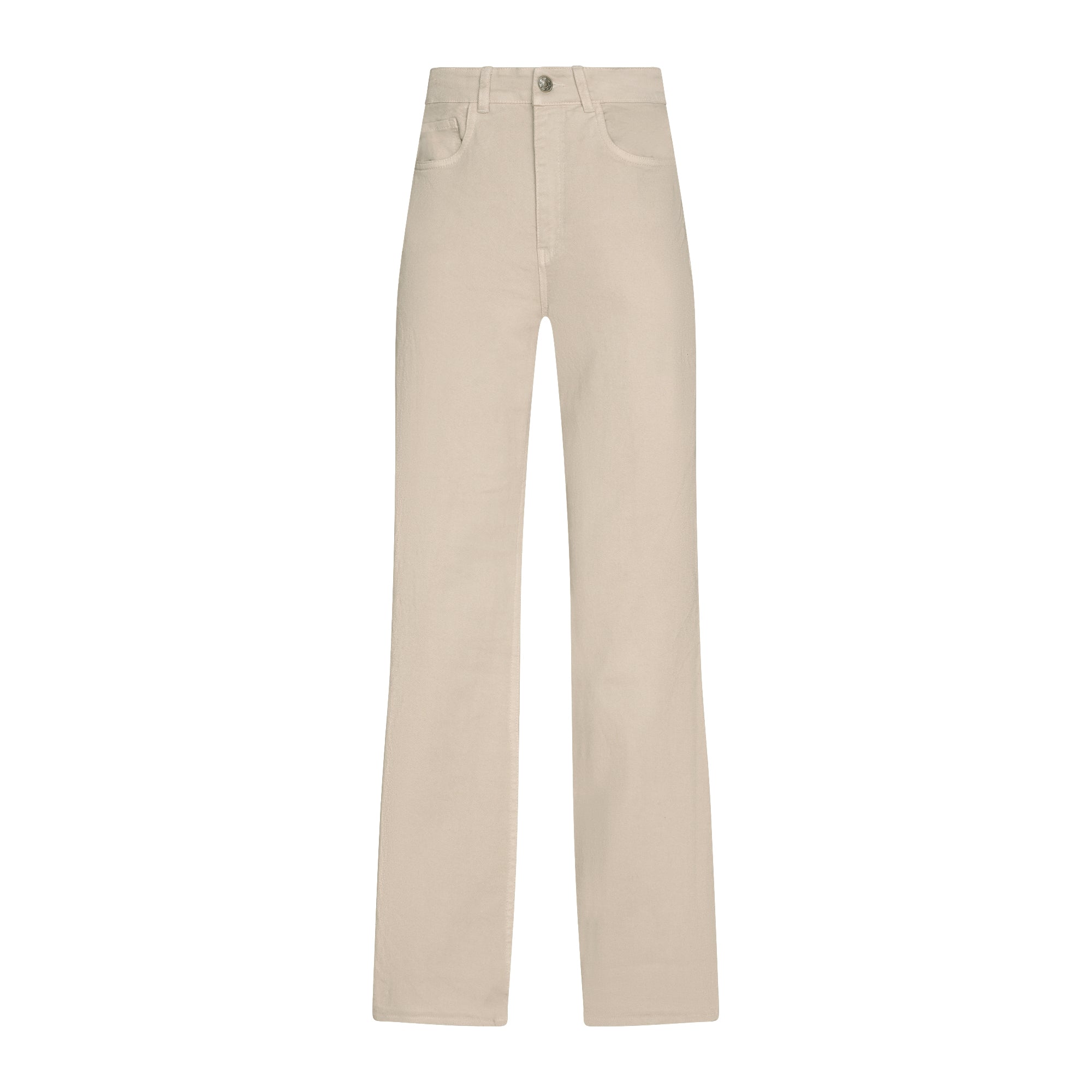 Oakleigh Flared Denim Pants with soft knit backpockets