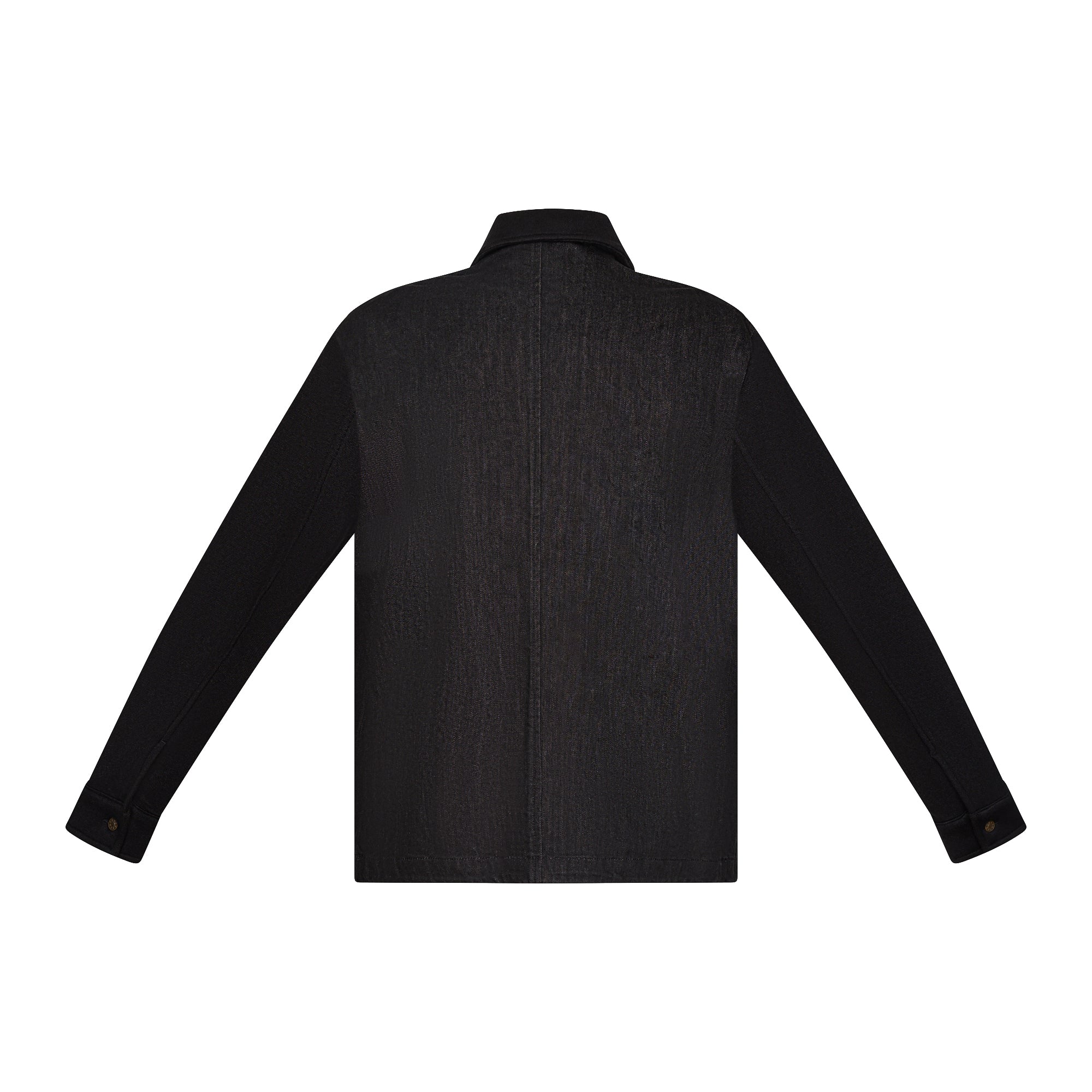 Oakleigh Denim Jacket with soft knit sleeves & collar
