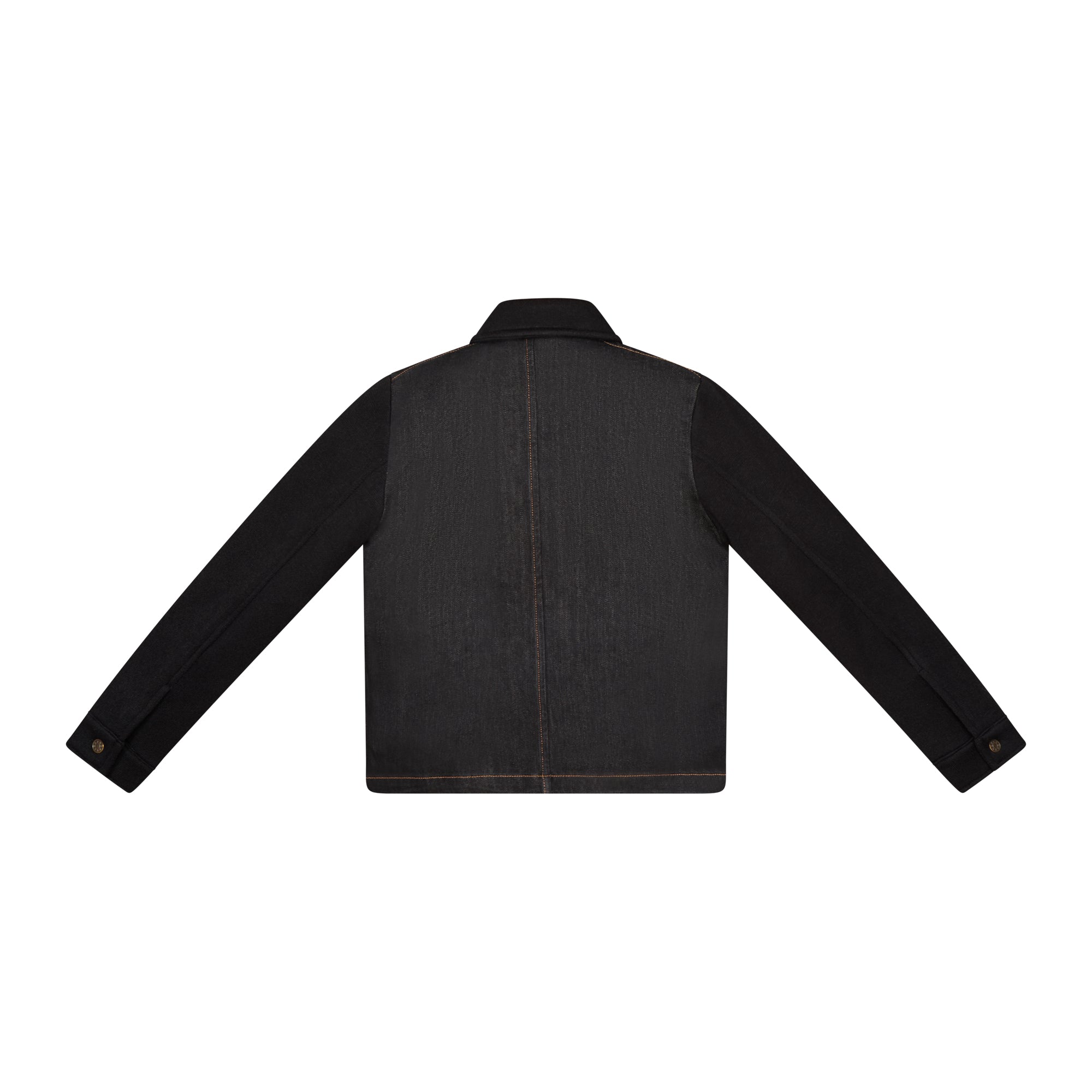 Oakleigh Denim Jacket with soft knit sleeves & collar Kids