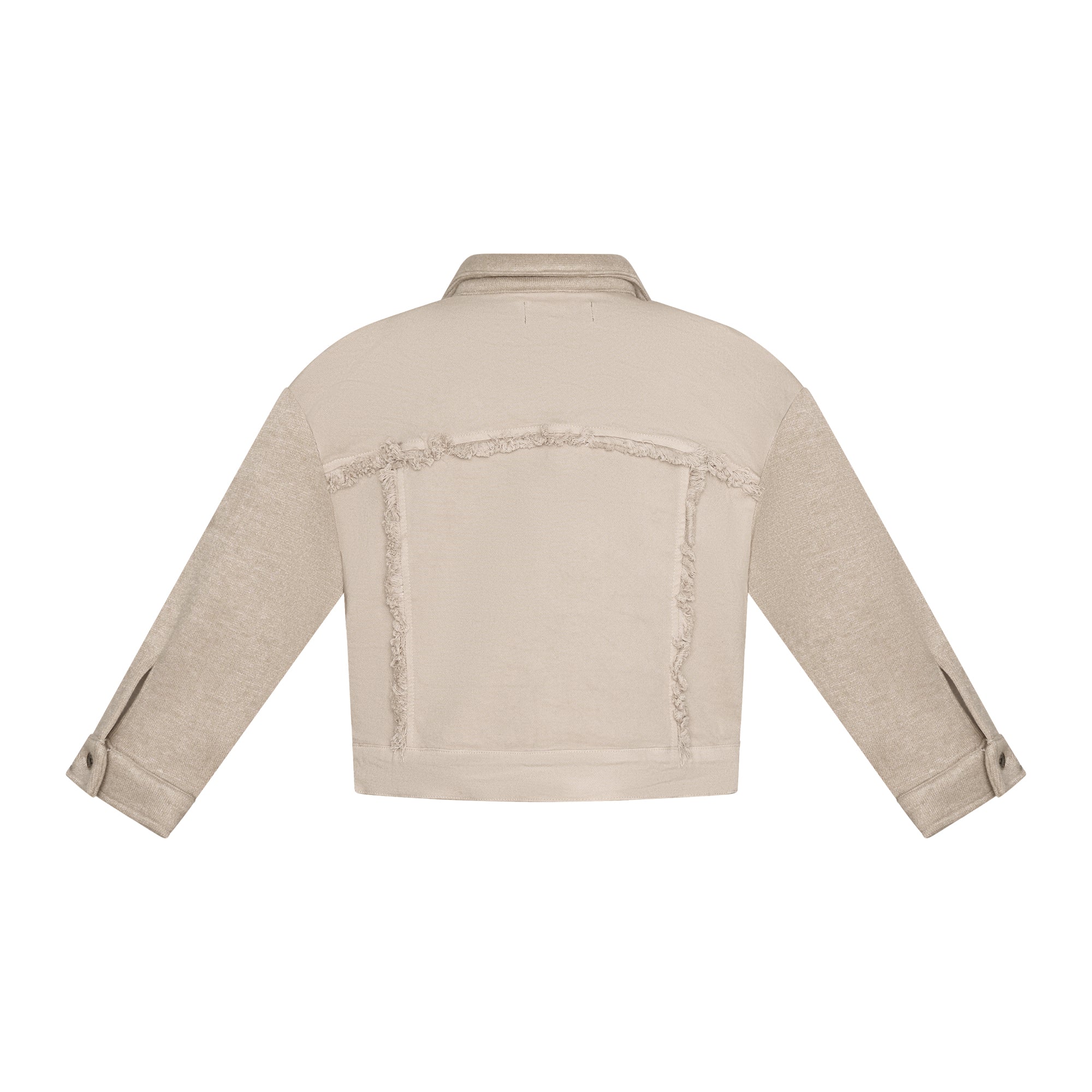 Oakleigh Denim Jacket with soft knit sleeves & collar Kids