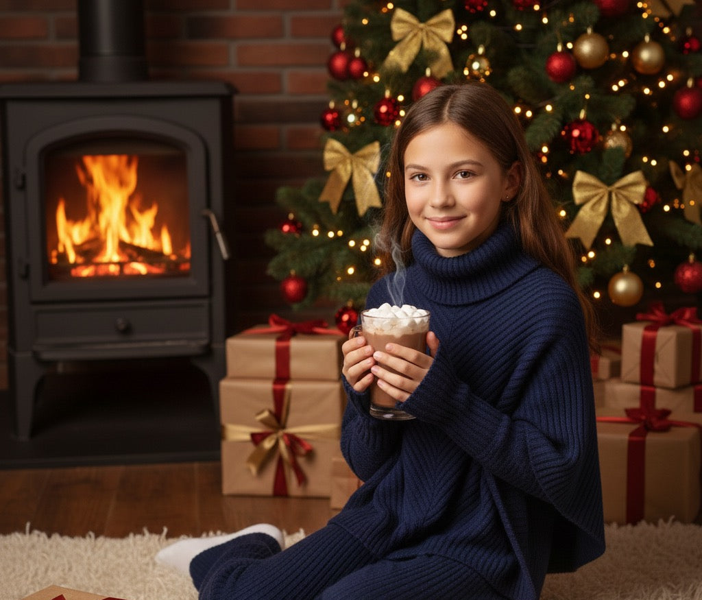 Charlotte knit poncho Kids