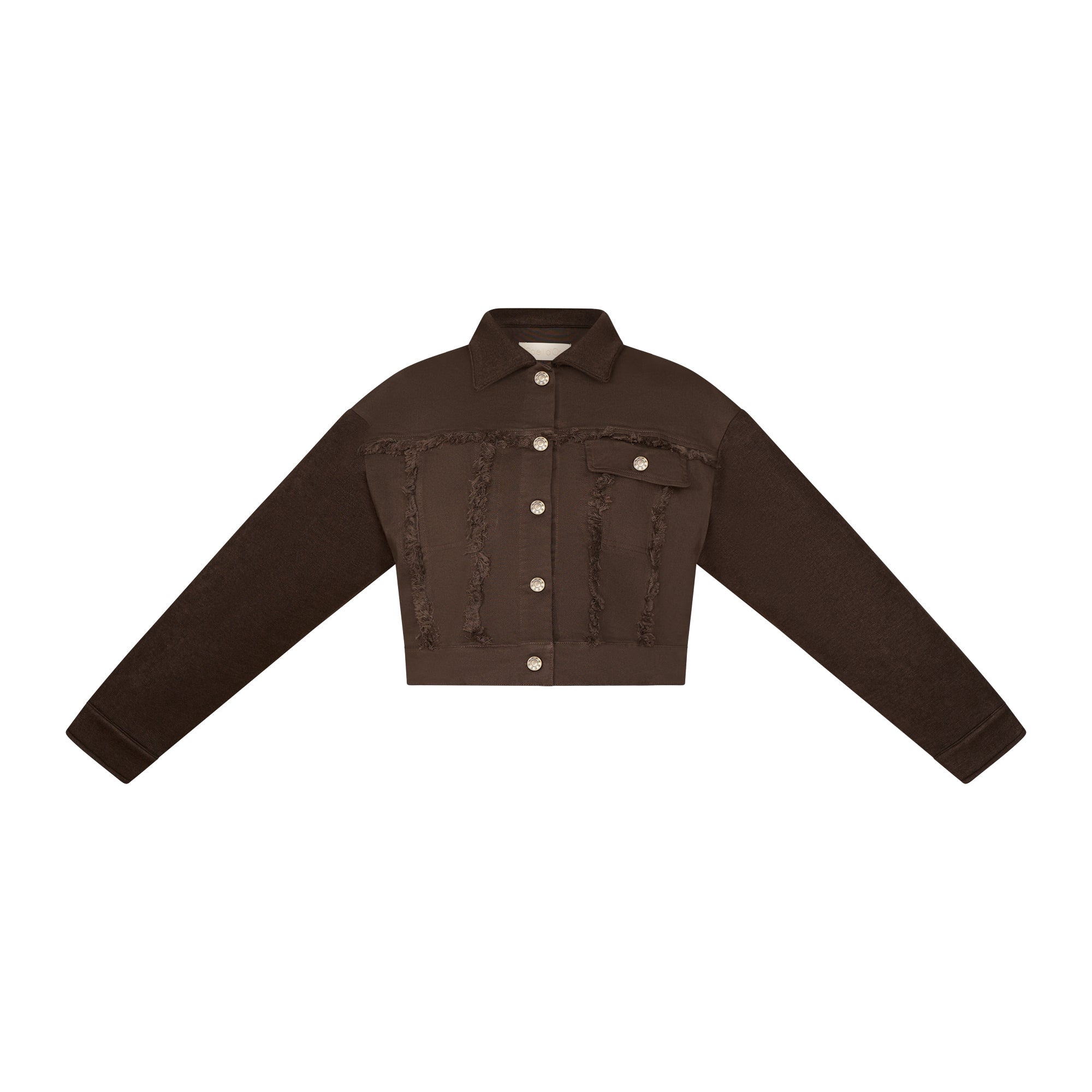 Oakleigh Denim Jacket with soft knit sleeves & collar Kids