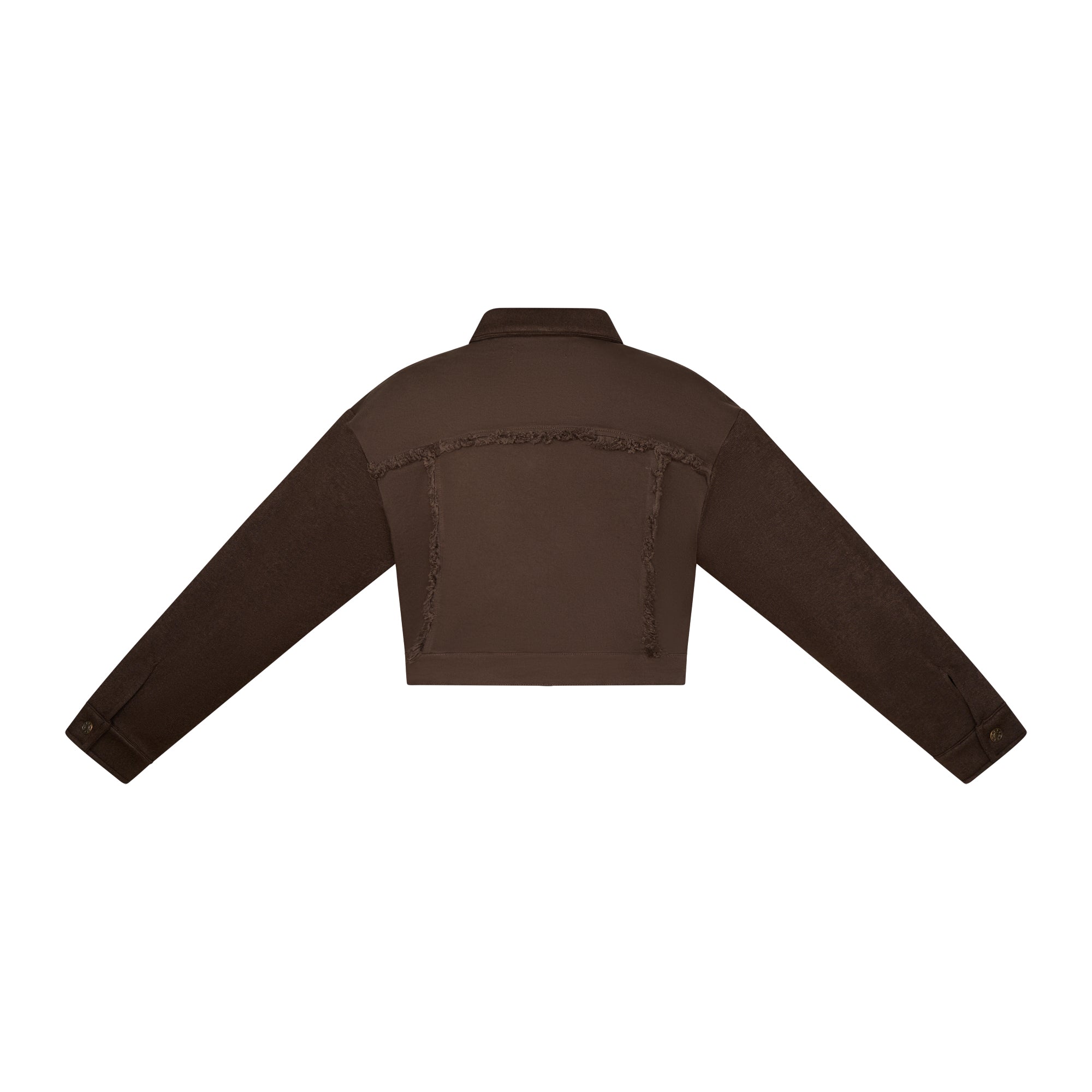 Oakleigh Denim Jacket with soft knit sleeves & collar Kids