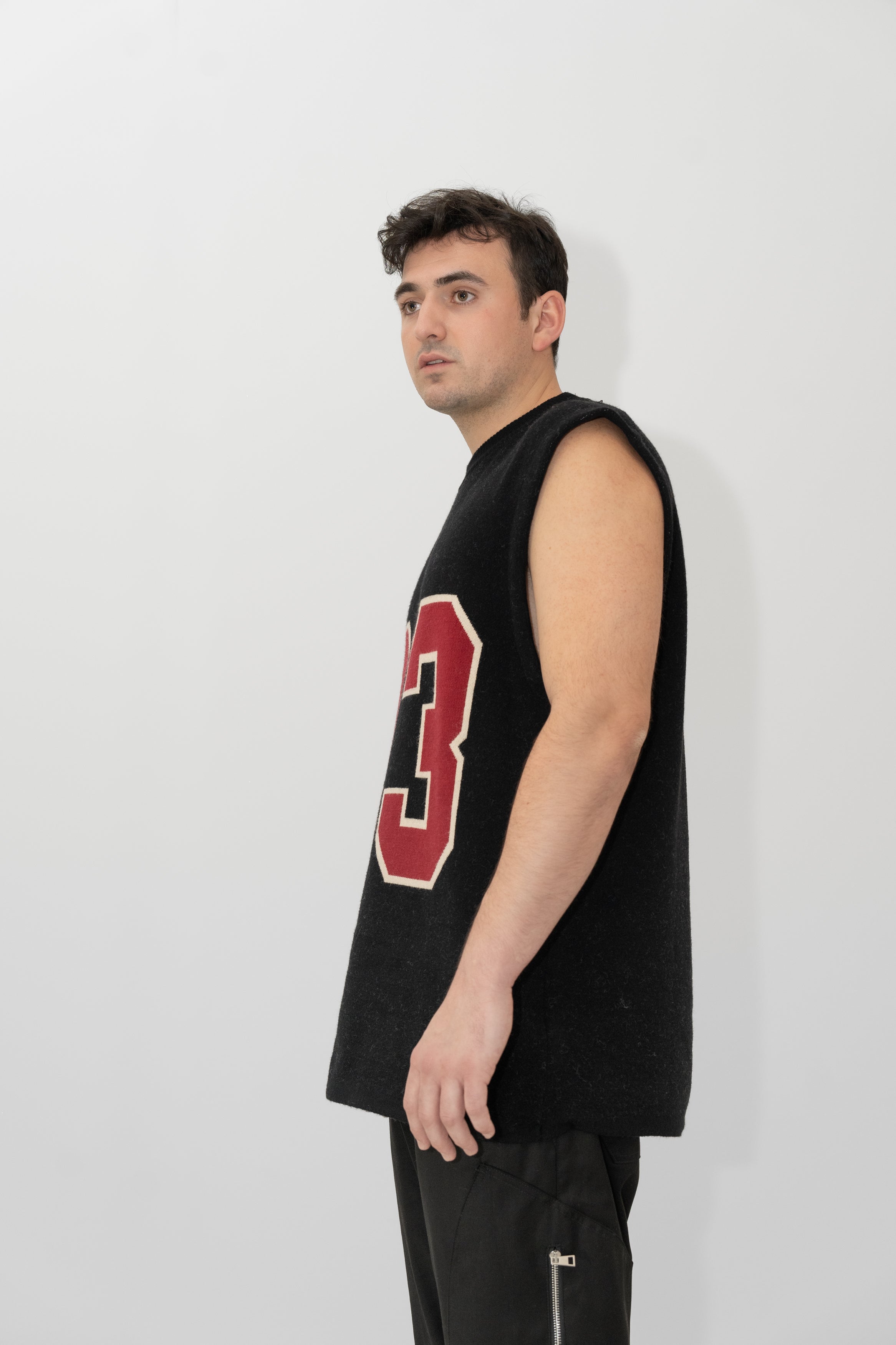 Men 23 knit basketball shirt