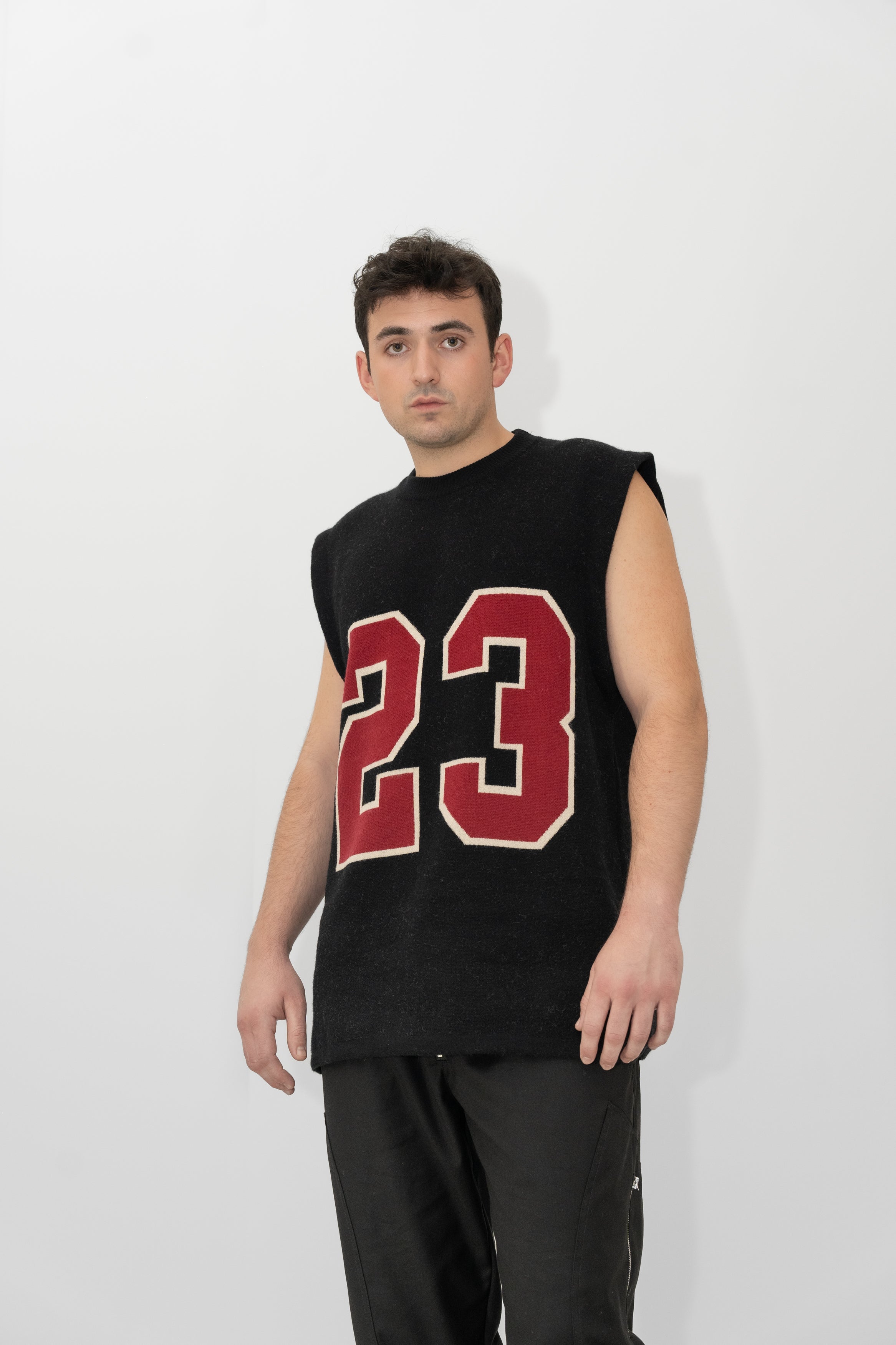 Men 23 knit basketball shirt